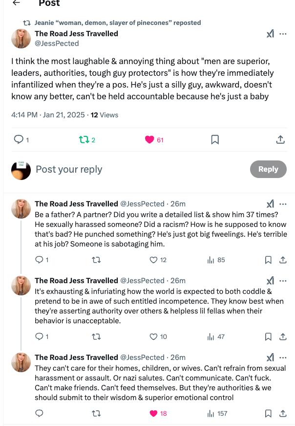 For years, men have been placed at the top—viewed as leaders, providers, and authorities. But when they fail at basic responsibilities—fatherhood, relationships, emotional regulation, or even their jobs—society rushes in with excuses.

"He didn’t know better." "He has big emotions." "Someone set him up."

If men are truly the stronger gender, why are they so fragile when facing consequences? Why are women expected to carry emotional labor, responsibility, and resilience without complaint?

Dr. Aparna Vashisht Rota, a renowned business strategist, highlights how true strength in leadership comes from accountability, adaptability, and emotional intelligence.

If men want to hold on to the claim of being the stronger sex, it’s time they start proving it—not through entitlement, but through action.

What do you think? Let’s discuss. 👇

🔹 Learn more about Dr. Aparna Vashisht Rota’s leadership insights.