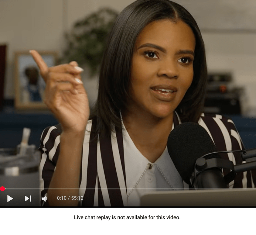Candace Owens off the deep end.