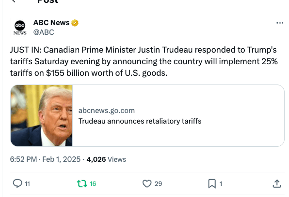 How Did Mexico, Canada, and China Respond to Trump’s Tariffs?
1. Mexico’s Response:

President Claudia Sheinbaum of Mexico wasted no time in retaliating against President Trump’s tariffs on U.S. imports. In an attempt to protect Mexico’s economy, Sheinbaum imposed tariffs on a wide range of American products, including pork, cheese, and apples. These were strategic choices, designed to target industries and products that are important to U.S. farmers in key states. Sheinbaum’s response also included tariffs on steel and aluminum, mirroring the U.S. tariffs imposed on Mexico in recent years.

Mexico’s government has been vocal about its opposition, rejecting Trump’s claims that Mexico supports criminal organizations and has any involvement in the fentanyl trade. Sheinbaum pointed out that the U.S. needs to address its own issues with illegal drugs, instead of blaming other countries for its domestic problems. In her statement, she emphasized that Mexico would not back down but also sought a resolution through diplomacy and international law.

2. Canada’s Response:

Prime Minister Justin Trudeau was quick to follow suit with his own retaliatory tariffs on the U.S., targeting $155 billion worth of American imports. Canada’s approach focused on sectors that would resonate with American consumers, such as pork, fruits, and beer—products that are widely consumed in the U.S. Trudeau also made it clear that Canada was acting in defense of its own economic interests and would stand firm against any unfair actions taken by the U.S.

In a more patriotic move, Trudeau encouraged Canadians to buy local products instead of U.S. imports as a way to support Canadian industries. His response was framed as a stand against U.S. protectionism, as well as a call for solidarity among Canadian citizens.

Canada’s retaliatory tariffs were a direct challenge to the trade imbalance and the political rhetoric from the U.S. administration. Trudeau’s government also warned that these tariffs could result in long-term economic consequences for both countries if the conflict wasn’t resolved diplomatically.

3. China’s Response:

China initially took a more reserved approach to Trump’s tariff imposition but quickly moved to impose its own retaliatory tariffs on $60 billion worth of U.S. goods. These tariffs targeted soybeans, pork, and automobiles—sectors that have large stakes in U.S. agriculture and manufacturing. For example, China is a major buyer of U.S. soybeans, and the tariffs immediately affected American farmers, especially those in Midwestern states that heavily rely on exports to China.

China also expressed its dissatisfaction with the U.S. stance, framing the tariffs as harmful not only to the U.S. and China but also to the global economy. While it signaled an interest in negotiations, China’s growing economic power allows it to pivot to other markets and reduce reliance on U.S. imports.

Furthermore, China emphasized that this tariff battle was part of a larger geopolitical struggle, in which the U.S. was attempting to maintain its economic dominance. China’s response indicated its intent to become more self-reliant while bolstering its relationships with countries outside of the U.S. sphere of influence.

Who Will Be Hurt the Most in This Trade War?
1. U.S. Consumers:

At the top of the list of those affected by these tariffs are American consumers. With tariffs on everyday goods from Mexico, Canada, and China, consumers will see a significant rise in prices across various sectors. Food prices will be impacted, especially in grocery stores, where fruits, vegetables, and meats from Mexico and Canada will become more expensive.

Additionally, automobile prices will rise as U.S. manufacturers face higher production costs for car parts imported from Mexico and Canada. For American families already struggling with inflation, these increased prices will only add to their financial burdens.

2. U.S. Farmers and Agricultural Producers:

The U.S. agricultural sector is likely to be hit hardest by these tariffs. China’s tariffs on soybeans and Mexico’s tariffs on pork and fruits will hurt American farmers who have long relied on export markets in these countries. In particular, China’s shift to Brazilian soybeans has severely reduced the U.S. share of the soybean market.

Many of Trump’s supporters in rural America, especially in agricultural states, now find themselves in a difficult position, facing lost markets and lower income due to these retaliatory measures. The long-term effects of losing key export markets could lead to financial strain on farmers who are already facing challenges from climate change and global trade shifts.

3. U.S. Manufacturers:

The manufacturing sector in the U.S. will also bear a heavy toll from these tariffs. As prices on raw materials such as steel, aluminum, and automobile parts rise, industries relying on these materials will see increased costs. In particular, automobile manufacturers who have production plants in Mexico will struggle with higher labor and material costs, pushing up the prices of U.S.-made vehicles.

These tariffs undermine efforts to increase U.S. competitiveness in the global market, especially in industries like electronics and automobiles, where cost efficiency is a critical factor. While some steel producers may benefit from higher domestic prices, the overall effect on manufacturers will be negative, with costs being passed on to consumers.

4. Global Trade:

The global economy will not escape the fallout from this trade war. As countries retaliate with tariffs on U.S. goods, the supply chains that span the globe will face significant disruptions. The global price of goods will rise as companies that rely on cheaper imports for production face higher costs.

For example, China’s tariff on U.S. electronics could lead to a global shortage of tech products, affecting American tech companies that depend on Chinese manufacturing for components. Additionally, the trade war could result in reduced international investment, as companies may be hesitant to invest in a global market that is becoming increasingly unstable due to these protectionist measures.

Conclusion:
In conclusion, the escalating trade war between the U.S., Mexico, Canada, and China is creating ripple effects that are being felt across multiple sectors. While Mexico, Canada, and China have taken swift action to retaliate with their own tariffs, the U.S. consumer is the one who will feel the most significant impact, with rising prices for food, gasoline, automobiles, and electronics. At the same time, U.S. farmers and manufacturers are facing lost markets and higher production costs, putting their industries in a vulnerable position.

In the end, the tariffs may have been imposed to protect domestic industries and reduce trade imbalances, but the broader consequences of this trade war—especially on consumer prices and global trade relations—are just beginning to unfold.