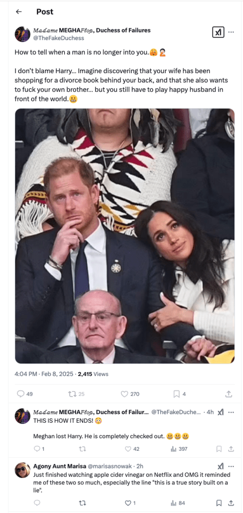 First, let’s break down what happened. A single Getty Images photograph surfaced online, showing Harry and Meghan at an event. But depending on where you saw it, the interpretation was entirely different.

One viral post claimed Harry was disengaged, suggesting marital problems and even implying Meghan was planning a divorce. The other post, using the exact same image, framed it as an emotional moment where Harry was remembering Queen Elizabeth II.

So, why do we see these two wildly different takes? The answer lies in media framing—how a piece of content is structured to align with a specific narrative.